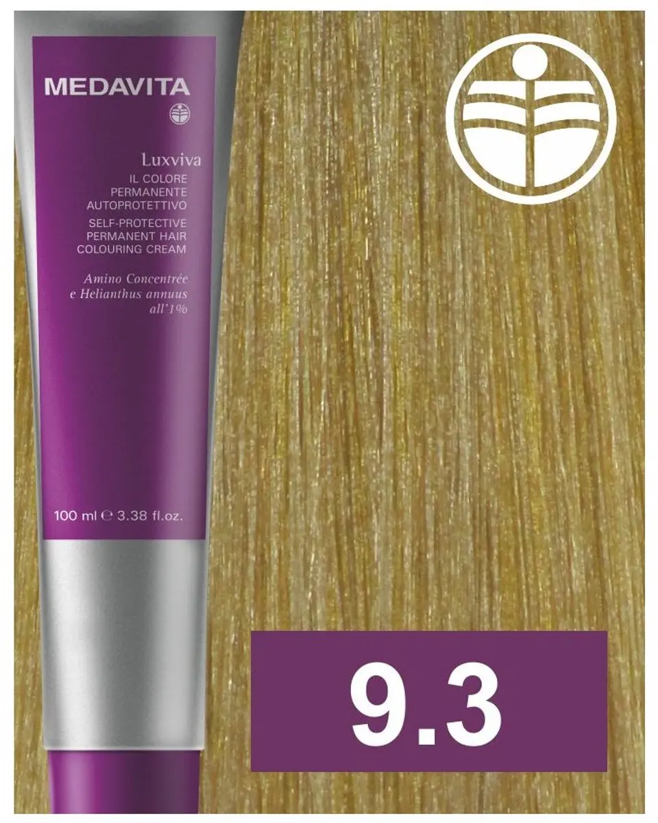 MEDAVITA Color Luxviva 9.3 Zeer Lichtblond Goudkleurig