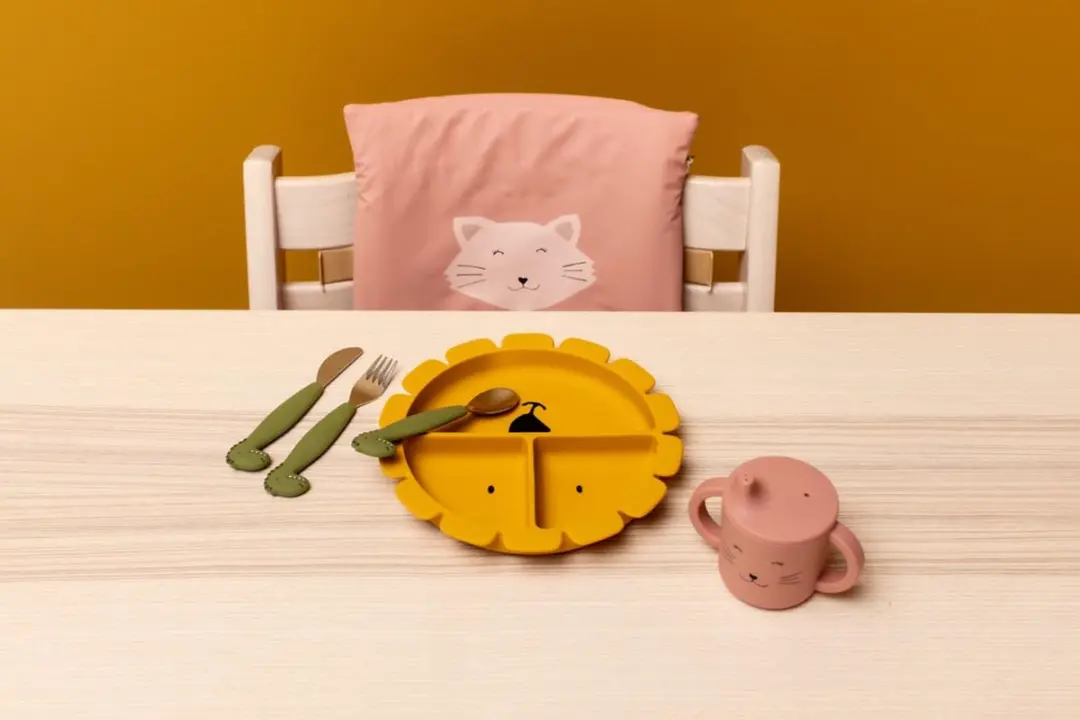 Trixie Baby Bestek Mr. Dino Eetset - Siliconen - Groen