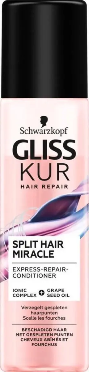 Gliss Kur Split End Miracle Anti-Klit Spray 200ml - 12 Stuks