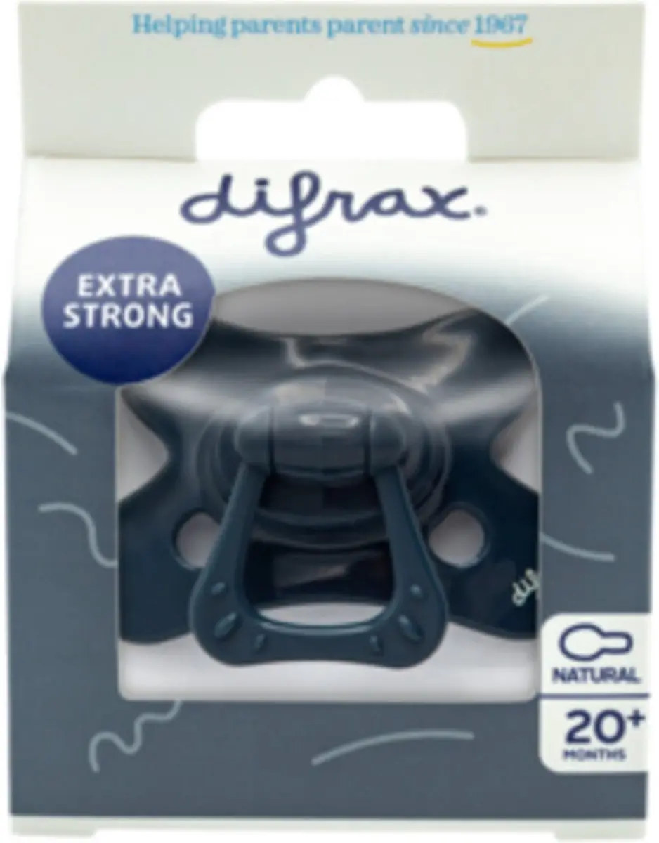 Difrax Fopspeen Natural 18+ Blackberry - 2 Stuks