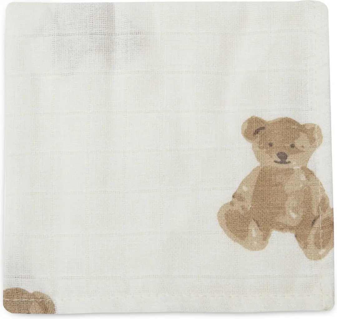 Jollein Hydrofiel Monddoekje Teddy Bear - 3 Stuks - afbeelding 6 van 6