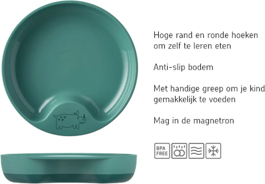Mepal Mio Oefenbord 17.6cm - Deep turquoise