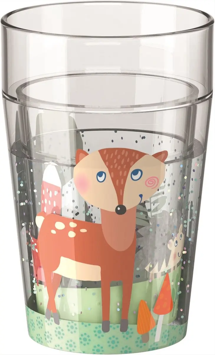 Haba Glitterbeker Bosdieren 340ml
