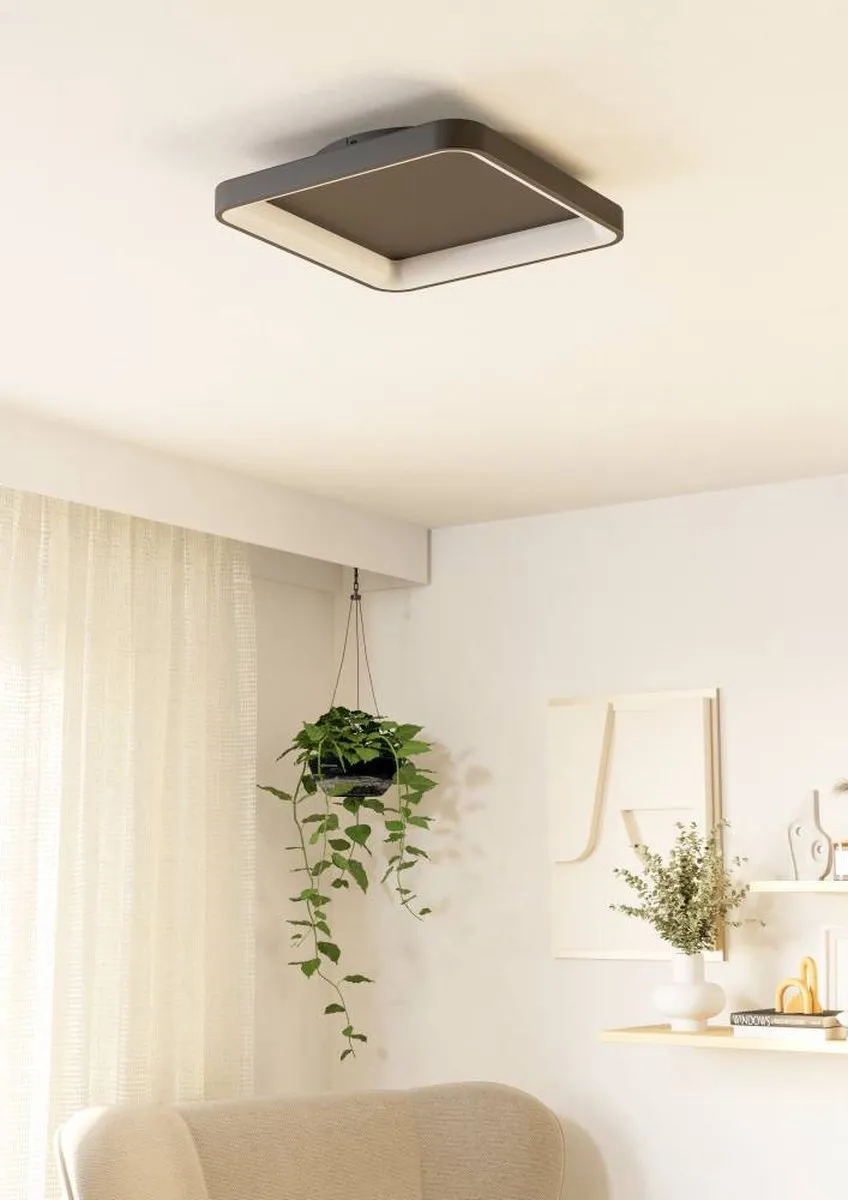 Eglo Loretello Plafondlamp 35cm - Zwart - Dimbaar
