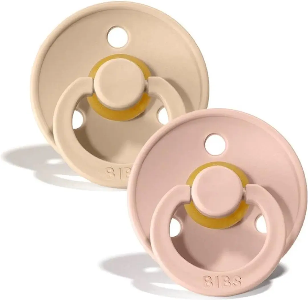 BIBS Colour Pacifier Maat 2 - 2 Stuks - Vanilla/Blush