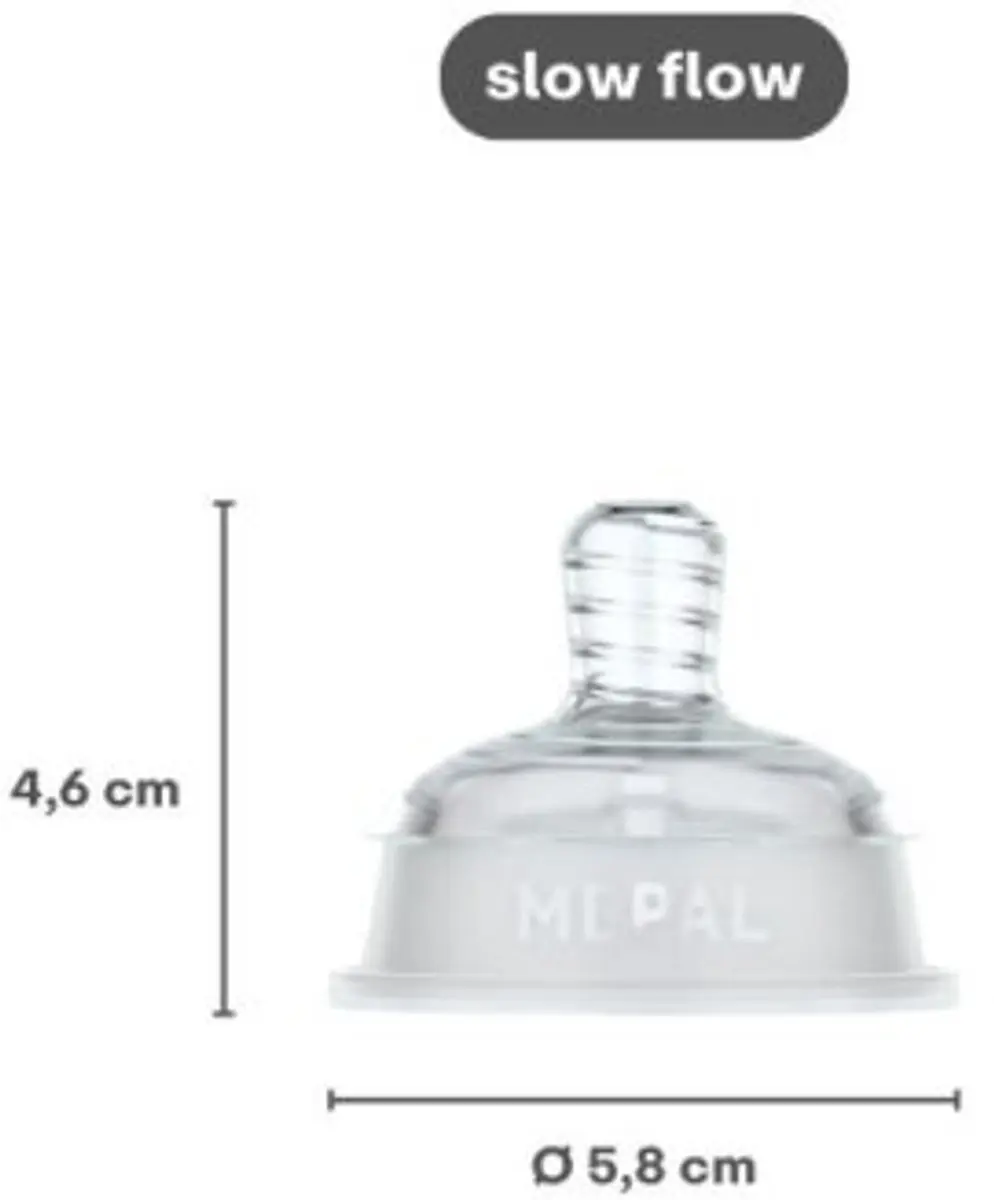 Mepal Mio Flesspeen Set 2-delig - Siliconen - Anti-koliek