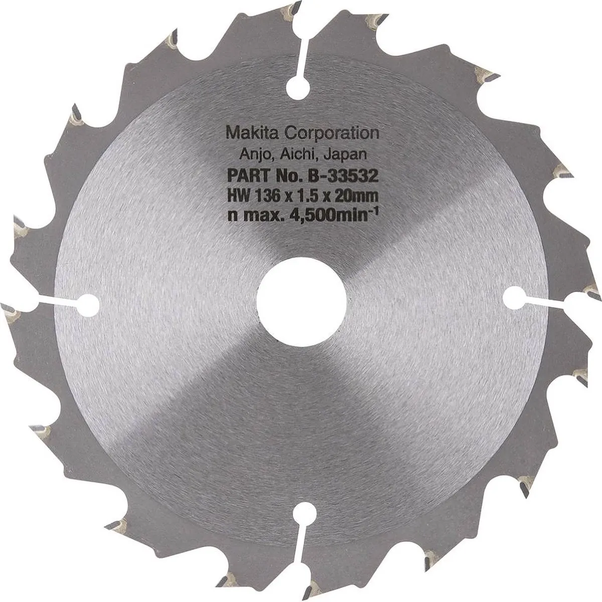 Makita B-33532 Cirkelzaagblad Hout 136mm 16T