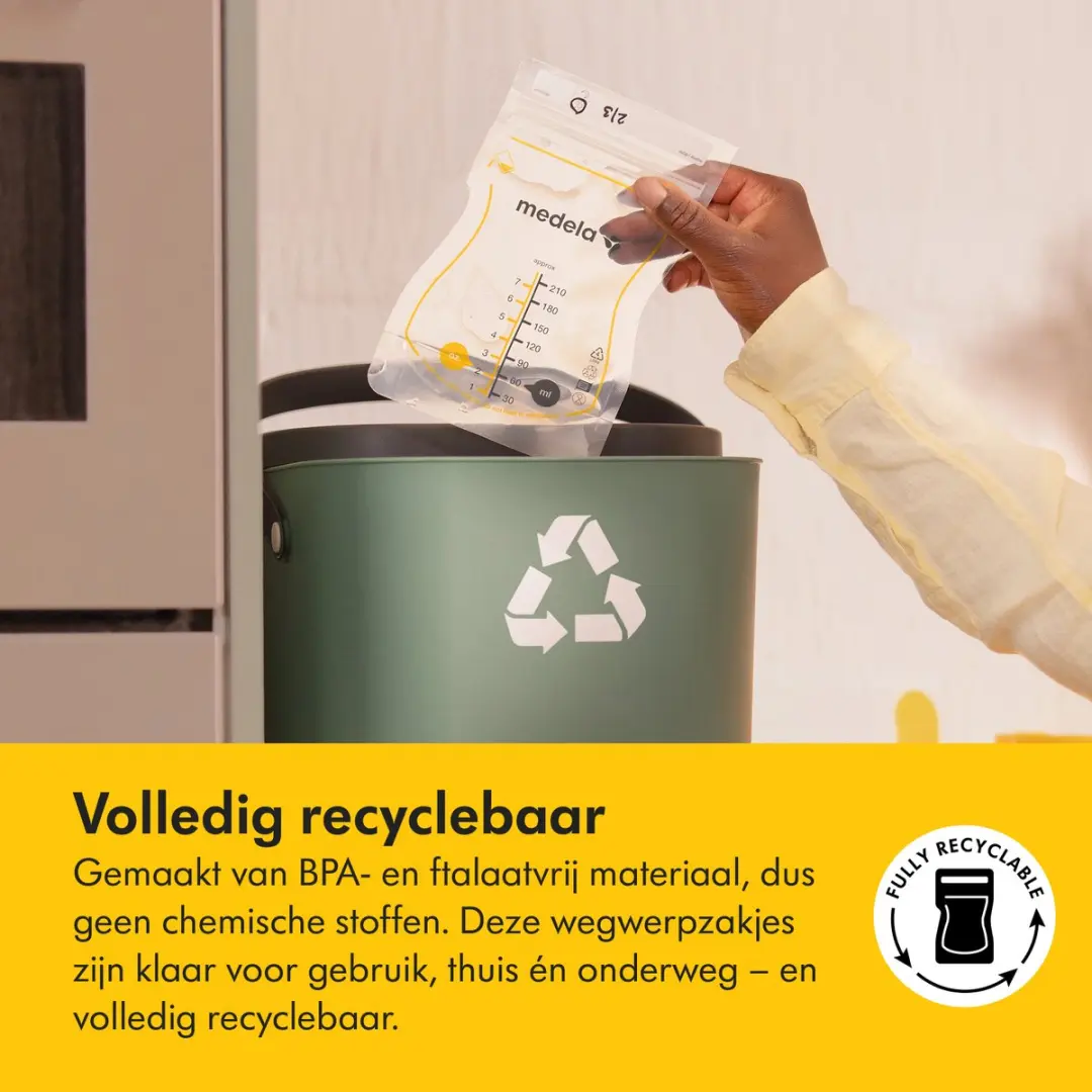 Medela Moedermelk Bewaarzakjes 50 Stuks - 210ml - Lekvrij - afbeelding 6 van 6