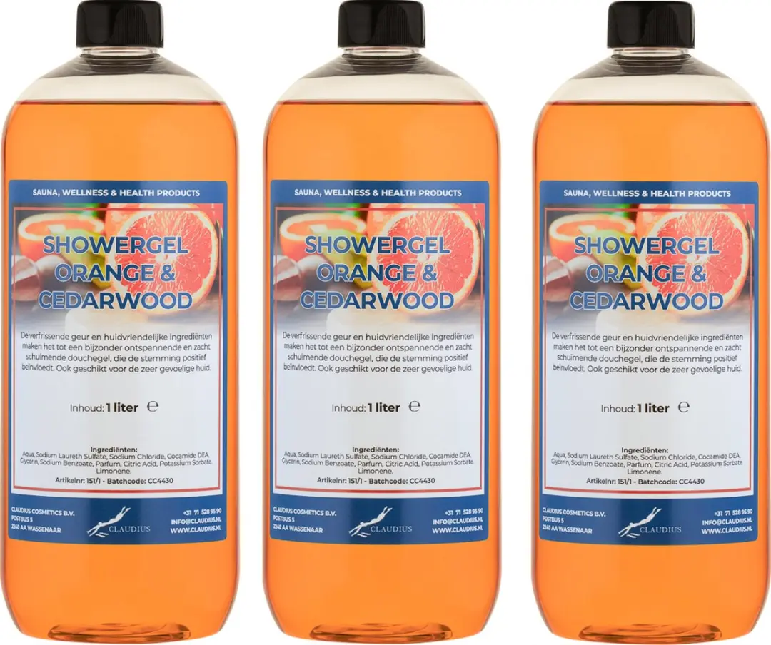 Splashbox Cosmetics Douchegel Sweet Orange & Cedarwood 1L