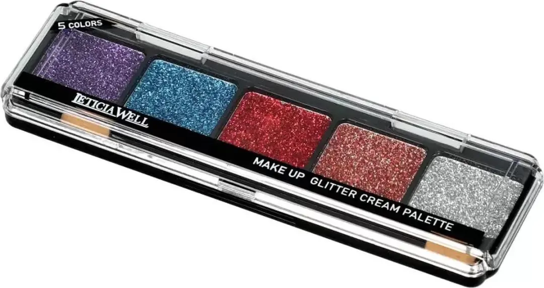 Leticia Well Glitter Cream Make-up Palette 04 - 5 Kleuren