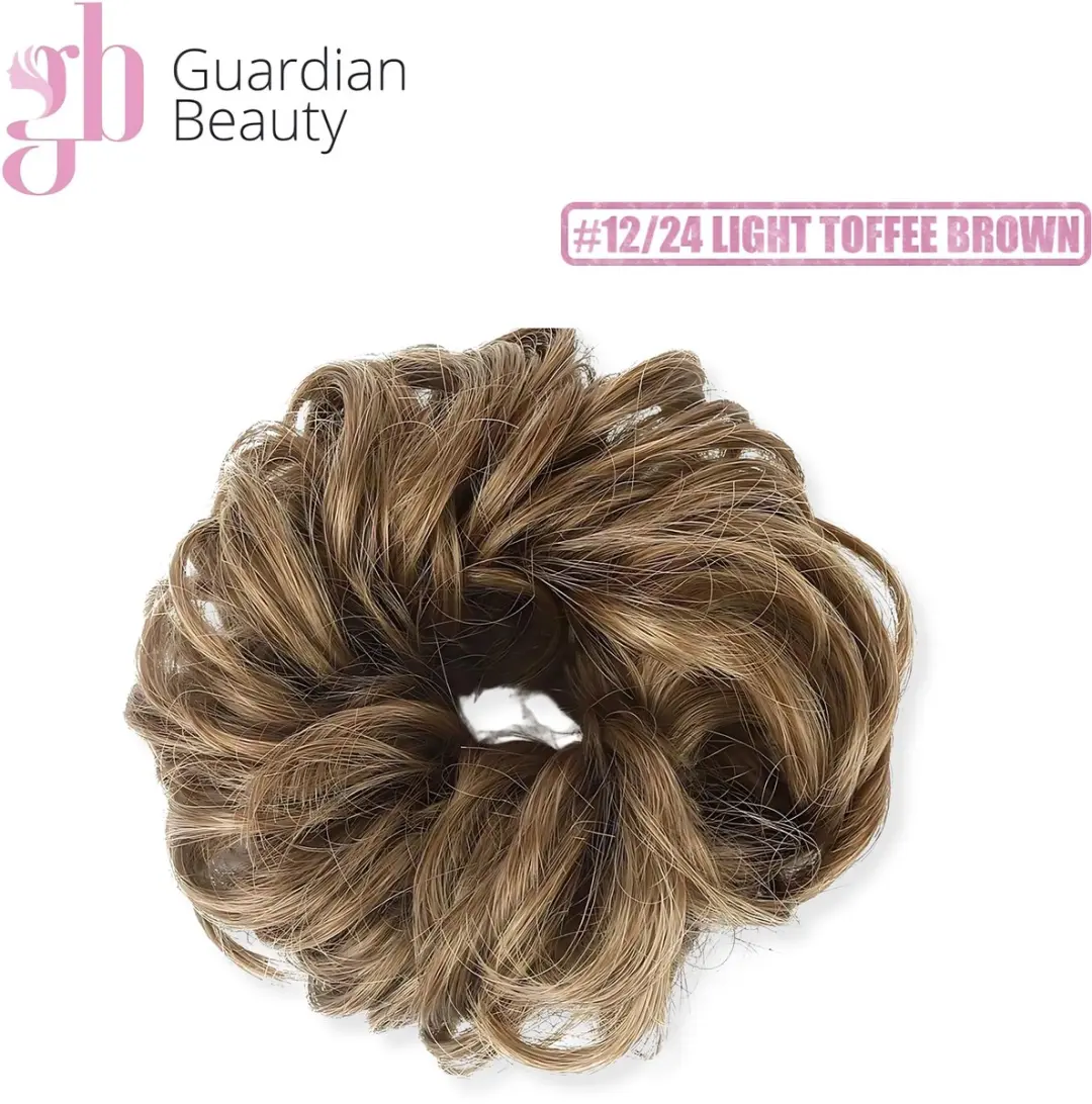 Guardian Beauty Messy Haarstuk Bun #12/24 Licht Toffee Bruin