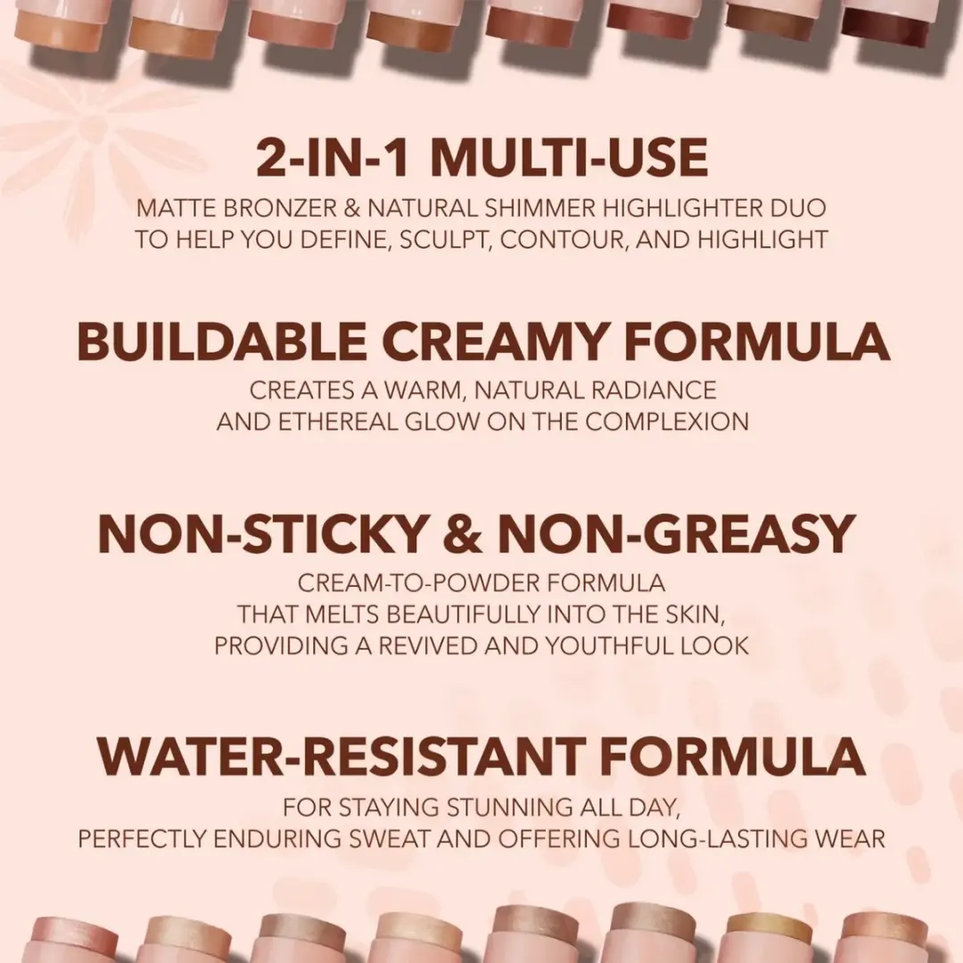Moira Sculpt and Glow Duo Stick 800 Summer Lovin - 11.2g