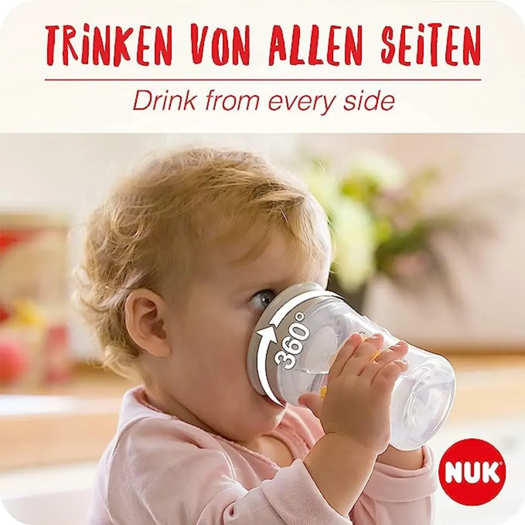 NUK Magic Cup 360 Mickey 230ml - Grijs/Wit - afbeelding 6 van 6