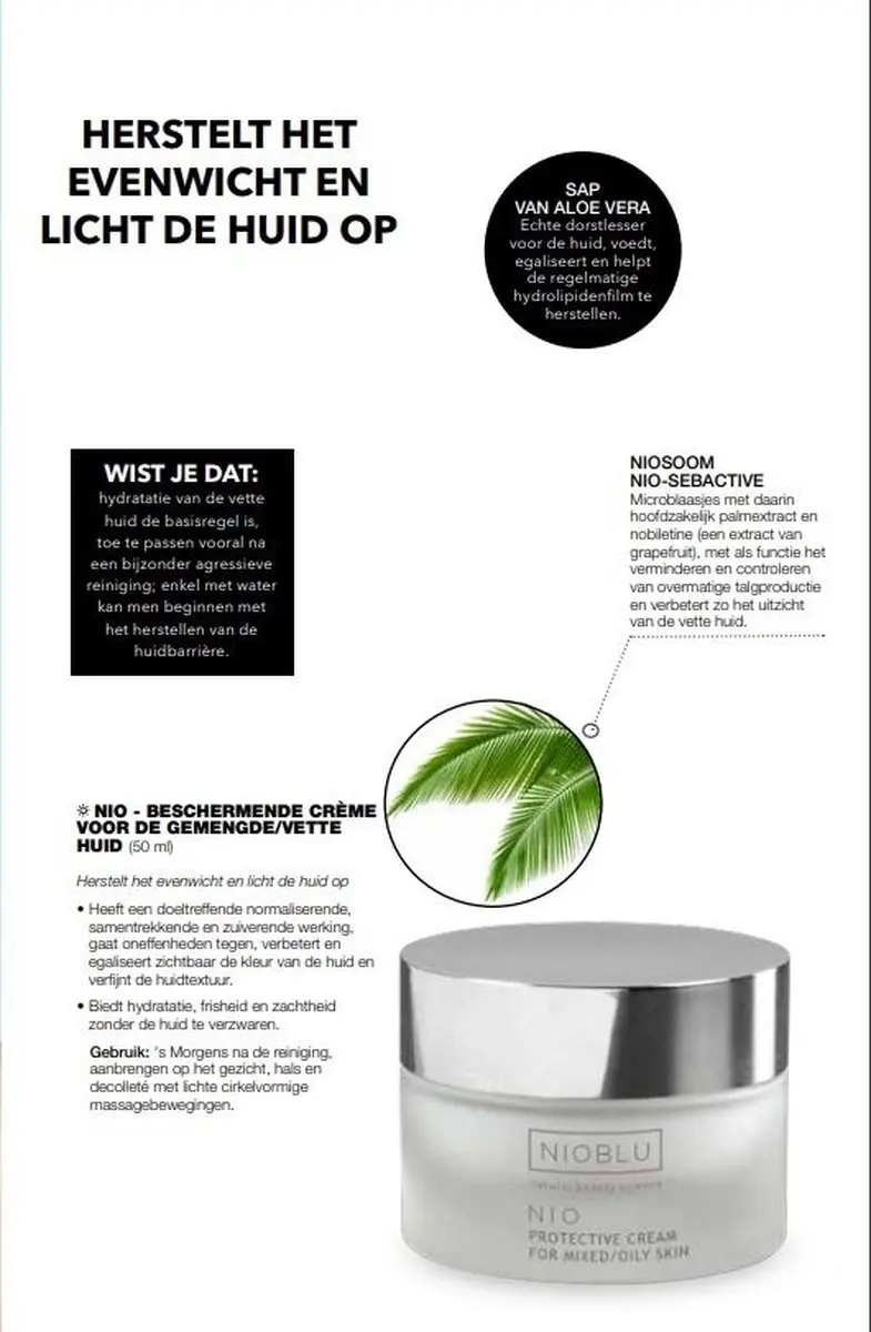 Nioblu Basis Set voor Vette Huid - 4x50ml