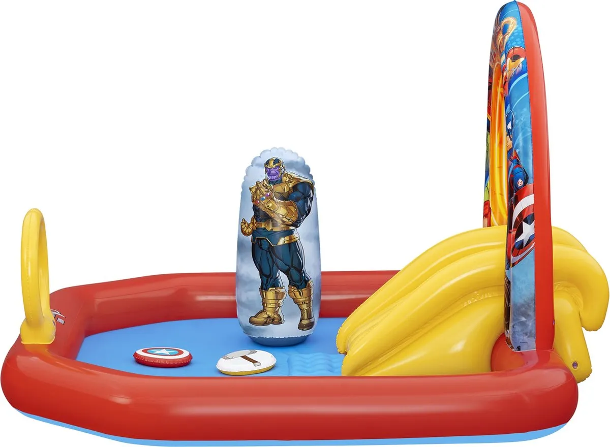 Bestway Avengers Opblaasbare Speeltuin 211x198x125cm - 2 Jaar - afbeelding 6 van 6