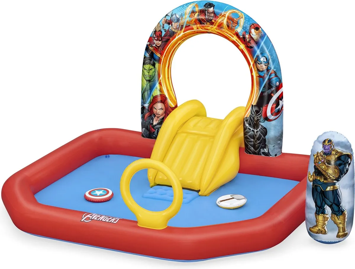 Bestway Avengers Opblaasbare Speeltuin 211x198x125cm - 2 Jaar