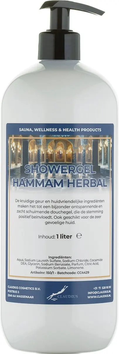 Splashbox Cosmetics Hammam Herbal Douchegel 1L