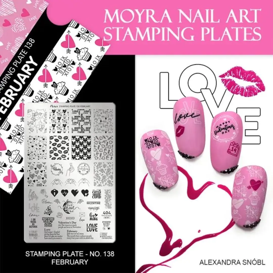 Moyra Stamping Plate 138 February - 55g