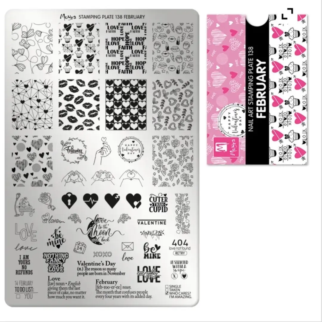Moyra Stamping Plate 138 February