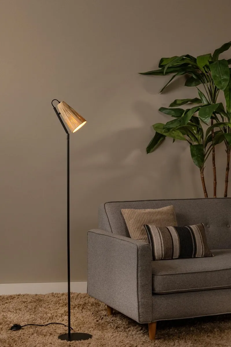 Lucide Bensen Vloerlamp E14 - Naturel