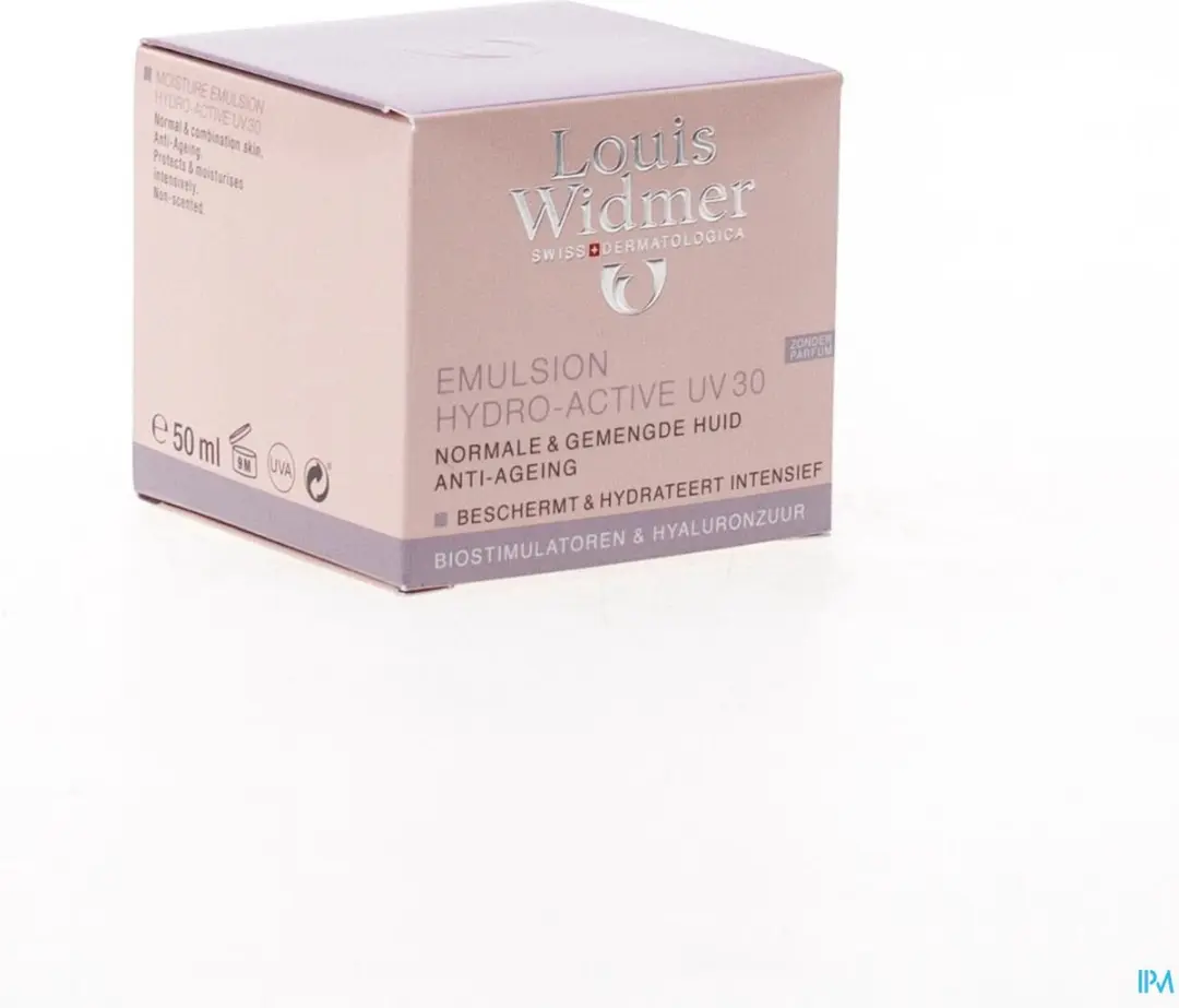 Louis Widmer Hydro-Active UV 30 Emulsie 50ml - Zonder parfum