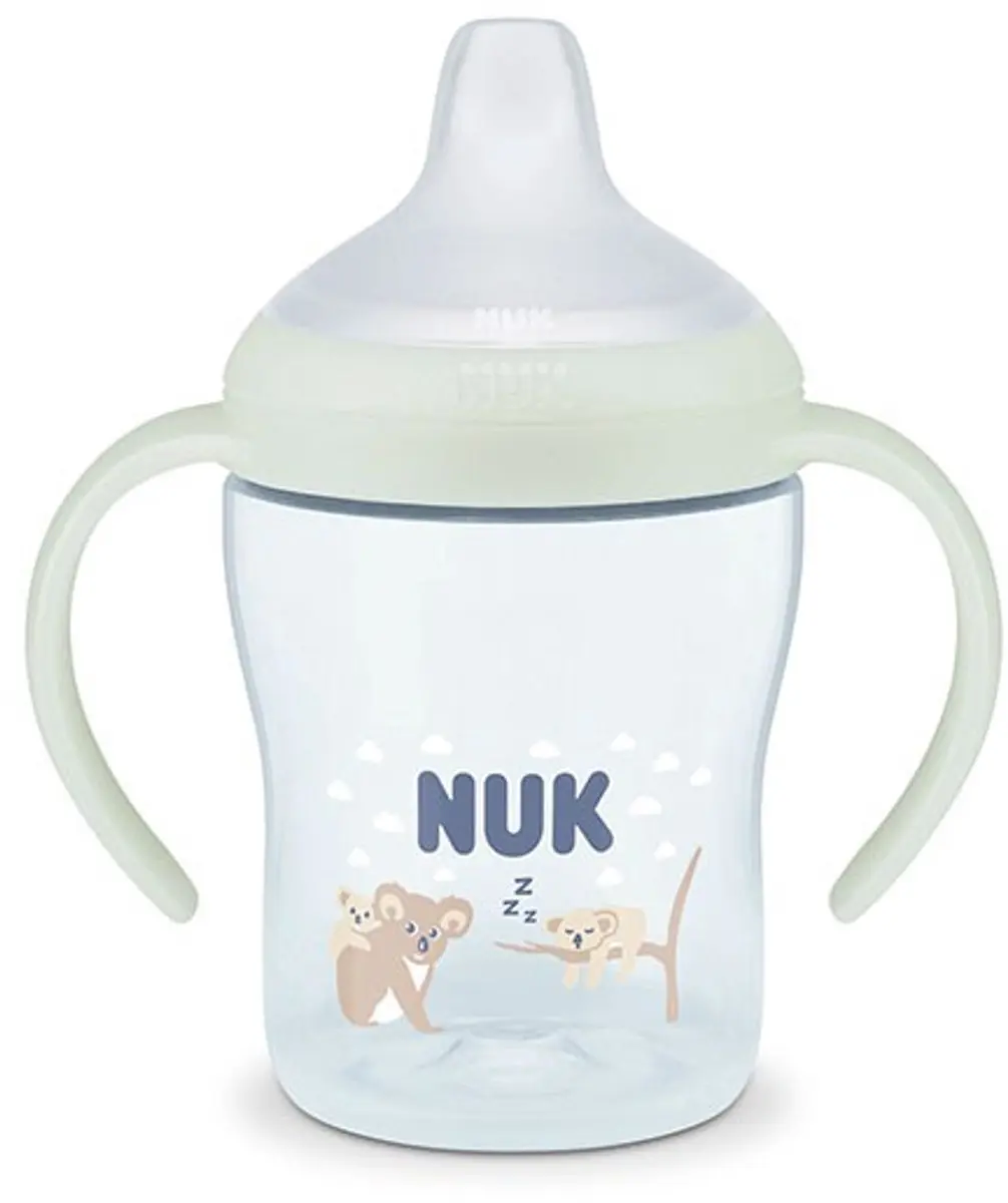 NUK Oefenbeker 150ml - Anti-lek Glow in the dark - Koala