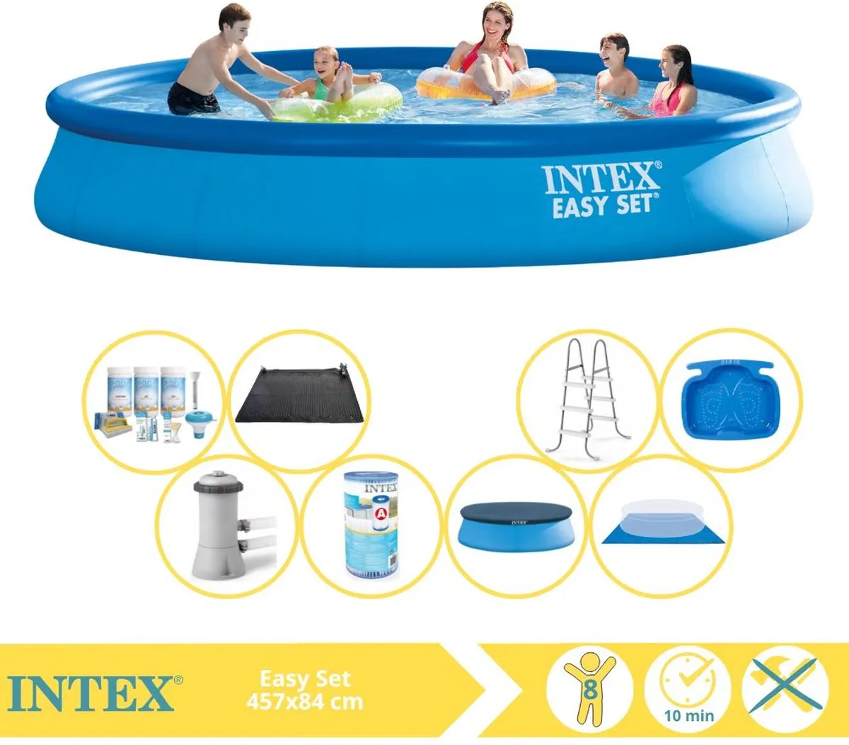 Intex Easy Set Opblaaszwembad 457x84cm