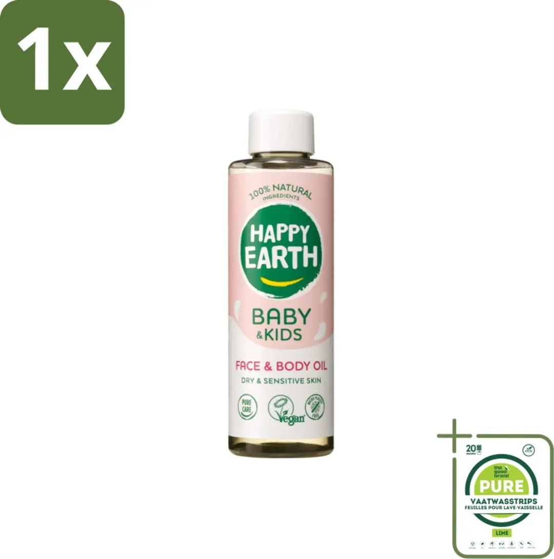Happy Earth Baby & Kids Gezichts- en Lichaamsolie 150ml
