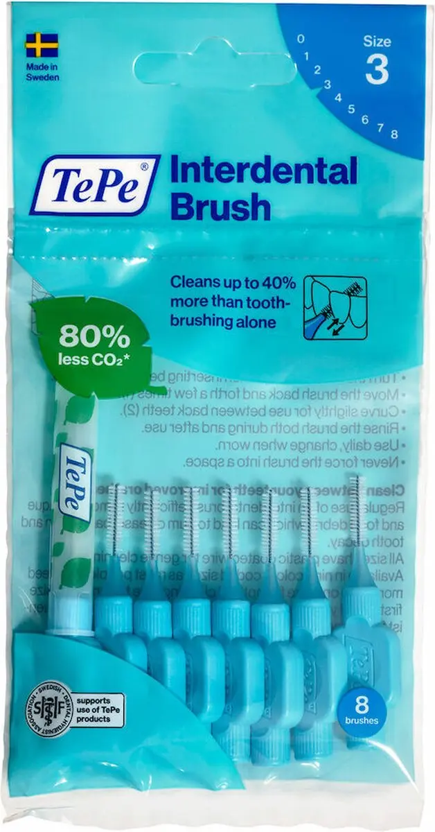 TePe Interdentale Ragers Origineel 0,6mm - Blauw - 8 Stuks