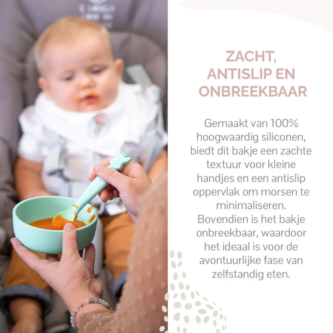 Sophie de Giraf Kom - Siliconen - Lichtblauw