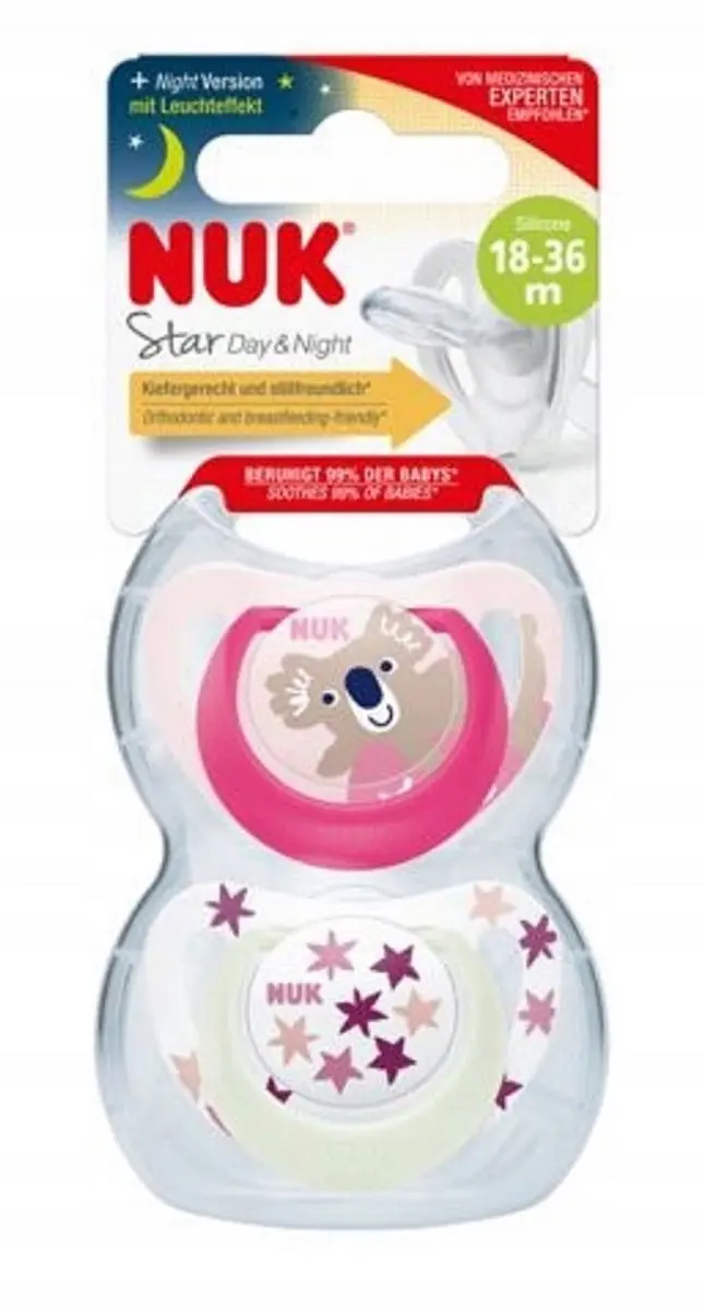 NUK Star Light Day&Night Fopspenen 18-36m