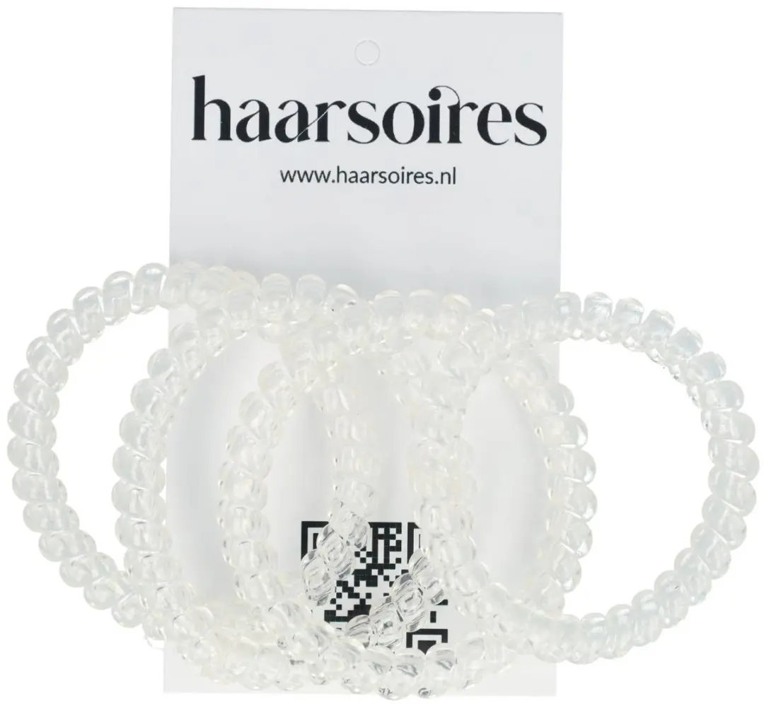 Haarsoires Invisibobble Smal Telefoondraad Elastiekjes - 4 Stuks