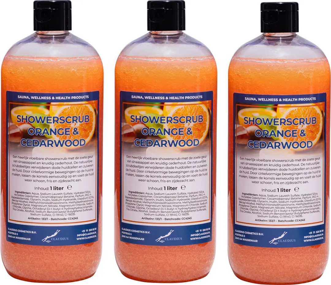Splashbox Cosmetics Showerscrub Sweet Orange & Cedarwood 1,5L