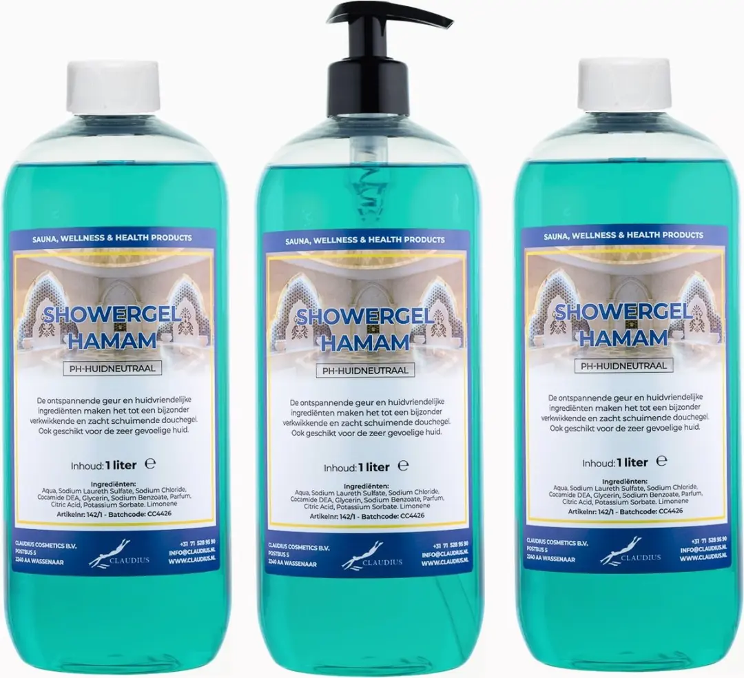 Splashbox Cosmetics Hamam Douchegel 3x1L