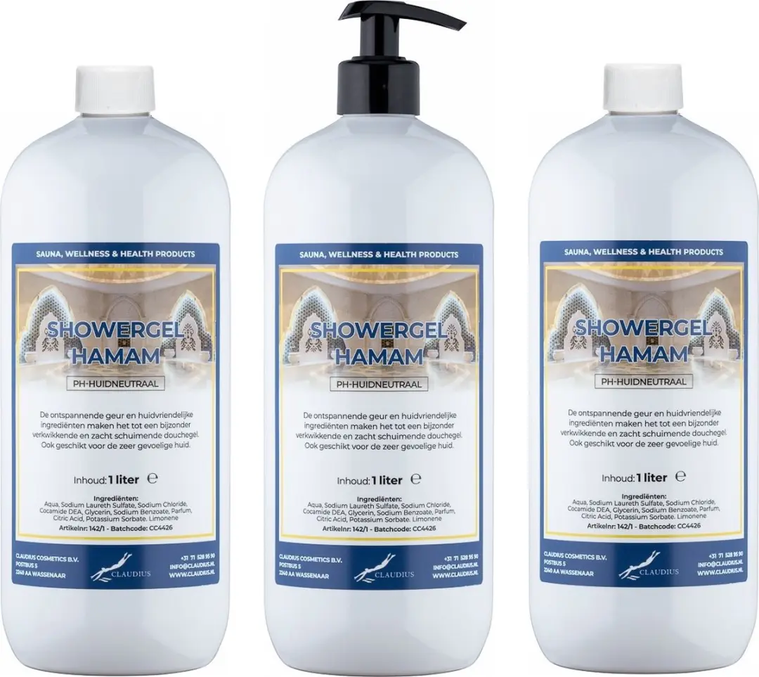 Splashbox Cosmetics Hamam Douchegel 3x1L