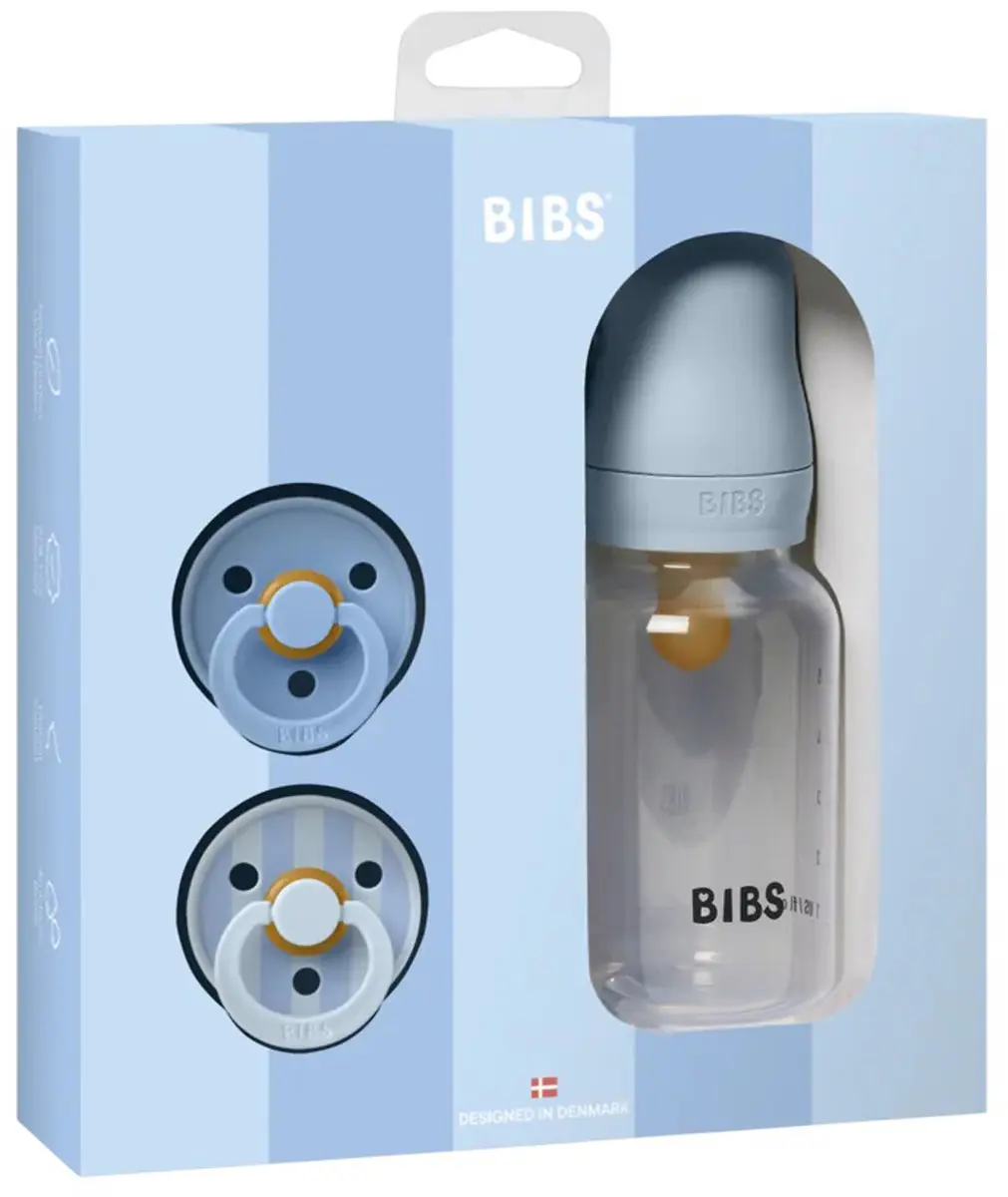 BIBS Cadeauset Baby Blue - 3 Stuks