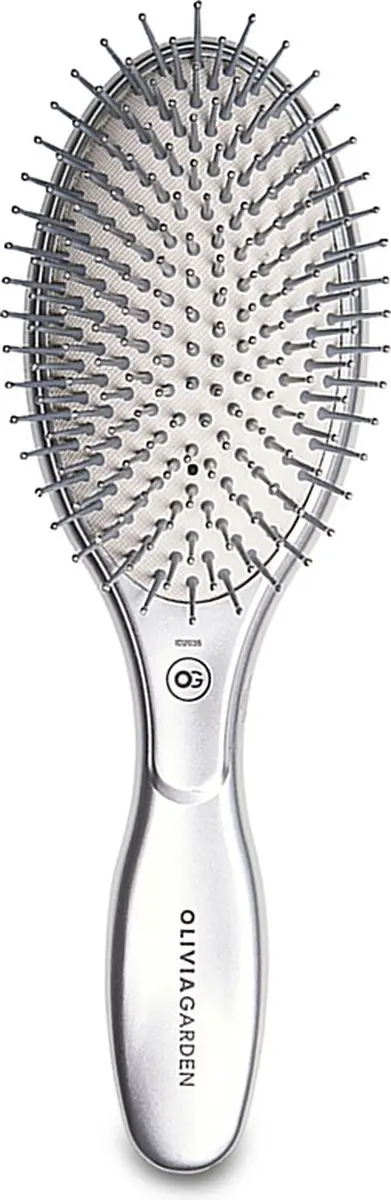 Olivia Garden Care Oval Nylon Haarborstel - Zwart