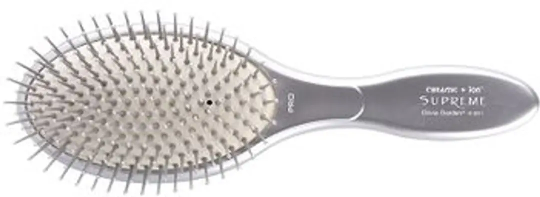 Olivia Garden Care Oval Nylon Haarborstel - Zwart
