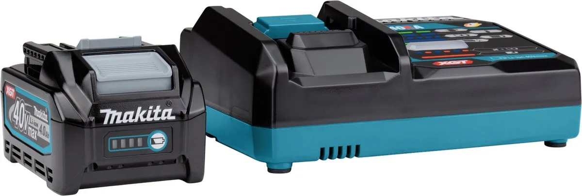 Makita XGT DC40RA Starterset - BL4040 Accu & Snellader