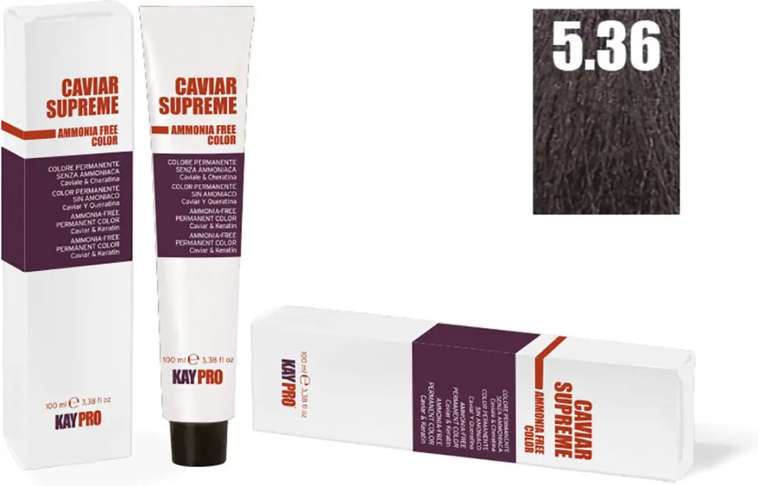 KayPro Caviar Supreme 5.36 Haarkleuring 100ml - Permanent - Licht Bruin