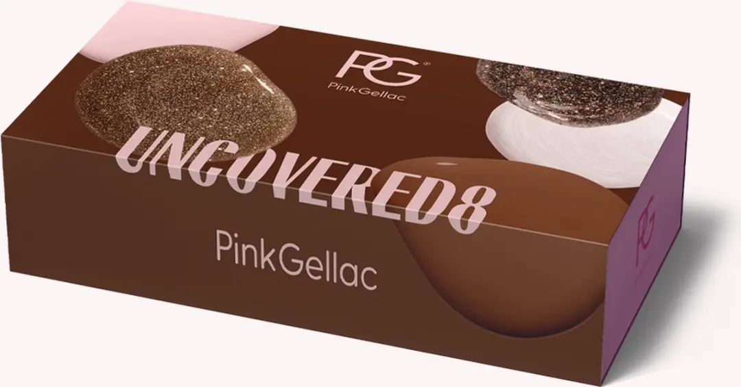 Pink Gellac Uncovered8 Gellakset - 5x15ml Nude Kleuren