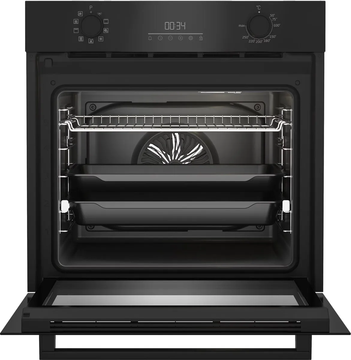 Beko BBIS17300BSEA Inbouwoven 72L - Zwart