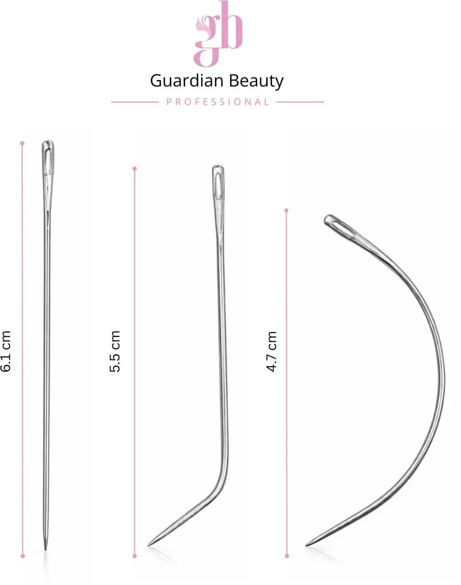 Guardian Beauty Naald- en Draadset - 4 Stuks Zwart