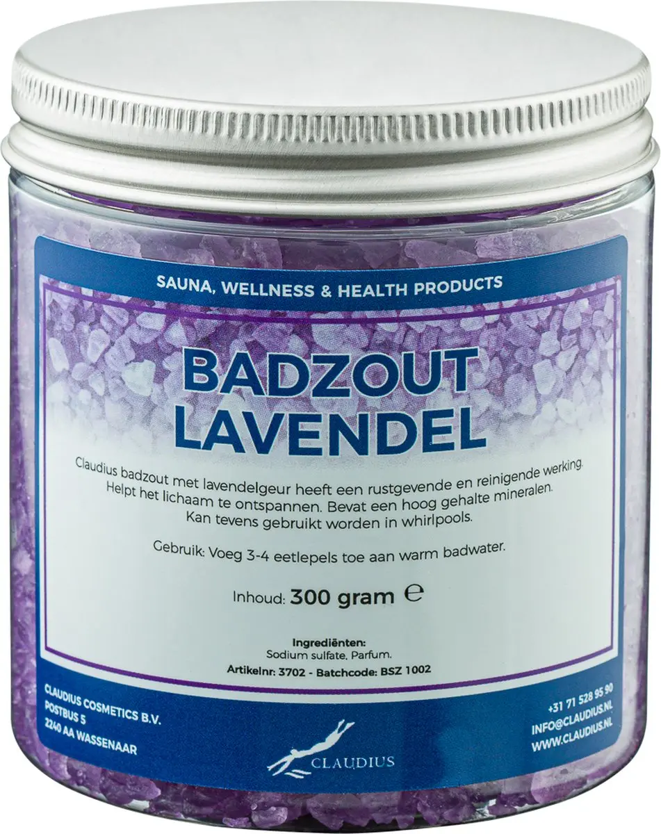 Splashbox Cosmetics Claudius Badzout Lavendel - 6 Potten 300g