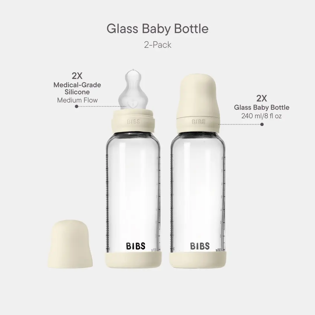 BIBS Baby Fles - 240ml - 2 Stuks - Ivory