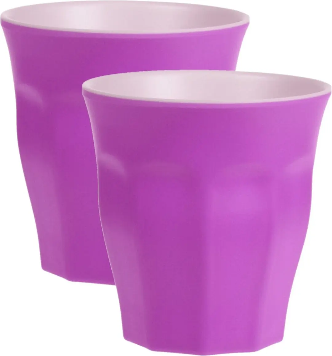 Excellent Houseware Drinkbeker - 4 Stuks - Paars - 9x8.7cm