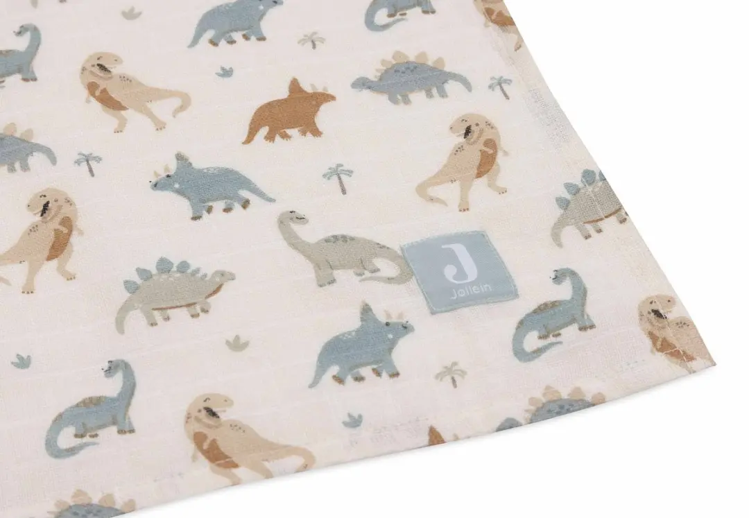 Jollein Hydrofiele Doek Large 115x115cm - 2 Stuks - Roarsome
