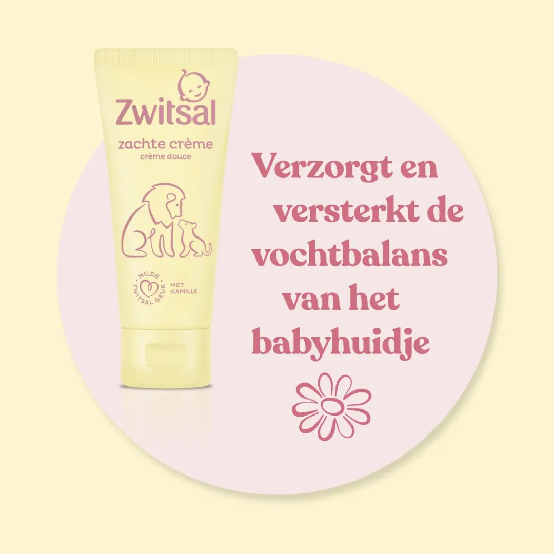 Zwitsal Zachte Crème Baby 100ml - 6 Stuks