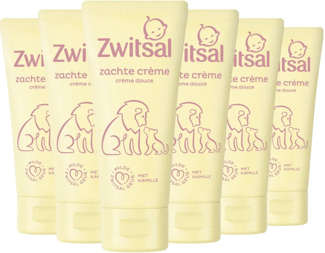 Zwitsal Zachte Crème Baby 100ml - 6 Stuks