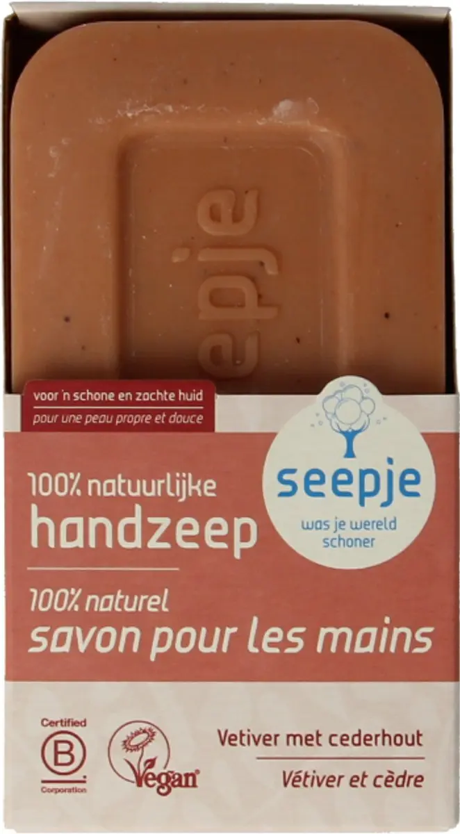 Seepje Vaste Handzeep Vetiver met Cederhout 120g - afbeelding 6 van 6